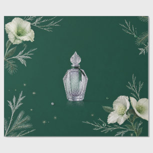 Elegante winterparfum Kerst Emerald verpakking Cadeaupapier