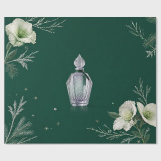 Elegante winterparfum Kerst Emerald verpakking Cadeaupapier