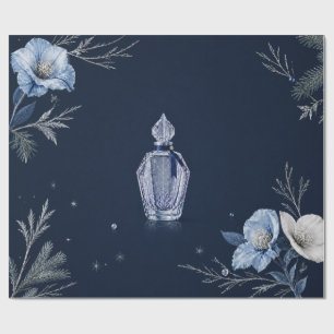 Elegante winterparfum Kerstmis marine verpakkings Cadeaupapier