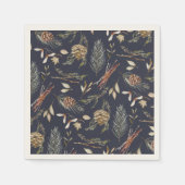 Elegante winterservetten met pinecones servet (Voorkant)