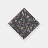 Elegante winterservetten met pinecones servet (Hoek)