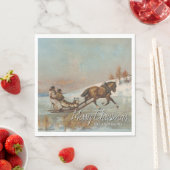 Elegante winterslee ritscène servet (Insitu)