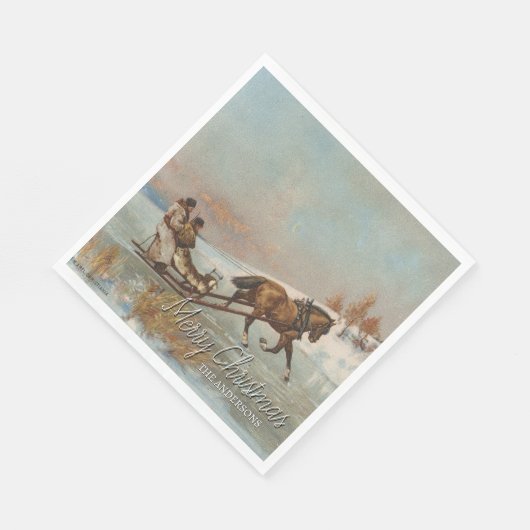 Elegante  winterslee ritscène servet (Hoek)