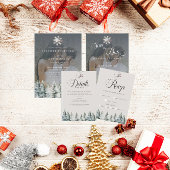 Elegante wintersneeuw | Uitnodiging voor kerstbrui