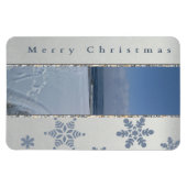 Elegante wintersvlokken magneet (Horizontaal)