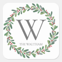 Elegante Wintertakjes Monogram Kerstvakantie