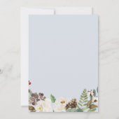 elegante winteruitnodiging voor een bruiloft kaart (Achterkant)