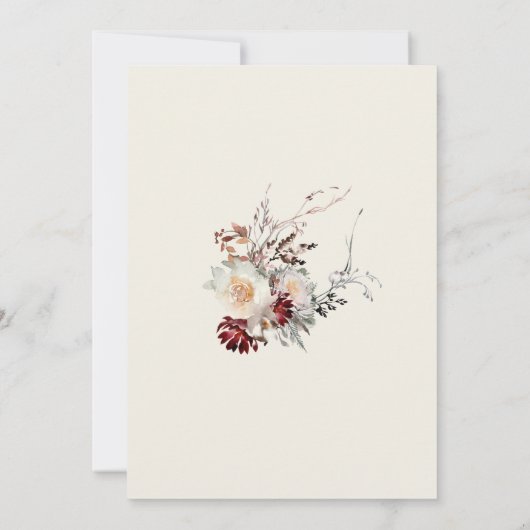 Elegante wintervakantie open huis uitnodiging (Achterkant)