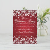 Elegante Wintervonkeling 2 Rood Kaart (Staand voorkant)