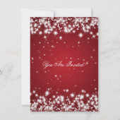 Elegante Wintervonkeling 2 Rood Kaart (Achterkant)