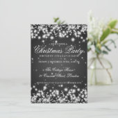 Elegante Wintervonkeling 2 Zwart Kaart (Staand voorkant)