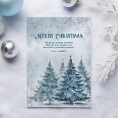 Elegante Winterwonderland Kerstkaart