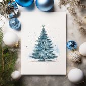 Elegante Winterwonderland Kerstkaart