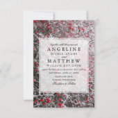 Elegante Winterwonderland Sneeuw sneeuwvlokken bru Kaart (Voorkant)