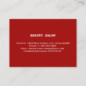 Elegante 'Wish You A MERRY CHRISTMAS' Monogram Visitekaartje (Achterkant)