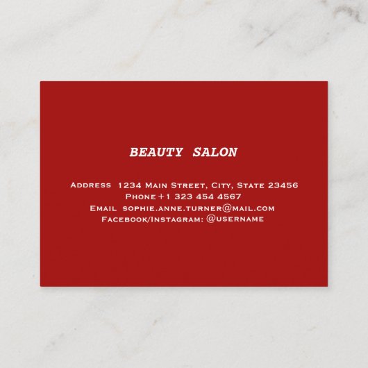 Elegante 'Wish You A MERRY CHRISTMAS' Monogram Visitekaartje (Achterkant)