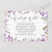 Elegante Wishing Well Wedding Enclosure Kaart (Voorkant)