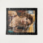 Elegante wiskunde felicitaties foto afstuderen wandkleed (Voorkant (horizontaal))