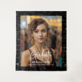 Elegante Wiskunde handgeschreven script foto Afstu Wandkleed (Voorkant)