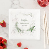 Elegante Wispy Blush & Greenery Wreath Servet (Insitu)