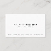 Elegante Wisteria Blush Roze Mama Visitekaartje Contactkaartje (Achterkant)