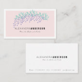 Elegante Wisteria Blush Roze Mama Visitekaartje Contactkaartje (Voorkant / Achterkant)