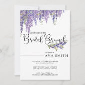 Elegante Wisteria boom bruiloft bruidsmeisjes brun Kaart (Voorkant)