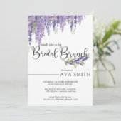 Elegante Wisteria boom bruiloft bruidsmeisjes brun Kaart (Staand voorkant)