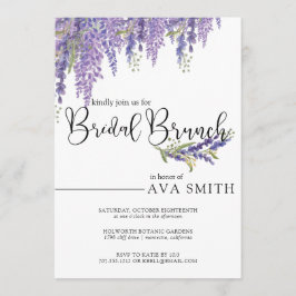 Elegante Wisteria boom bruiloft bruidsmeisjes brun Kaart