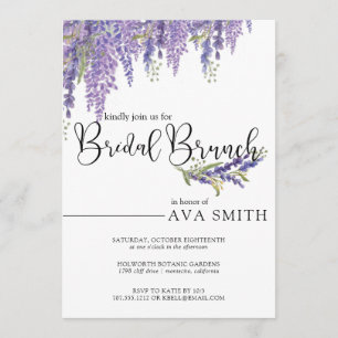 Elegante Wisteria boom bruiloft bruidsmeisjes brun Kaart