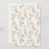 Elegante Wisteria bruidegom bruiloft Kaart