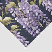 Elegante Wisteria Floral Tissuepapier (Detail)