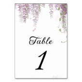 Elegante Wisteria Paarse bruiloft Kaart (Voorkant)
