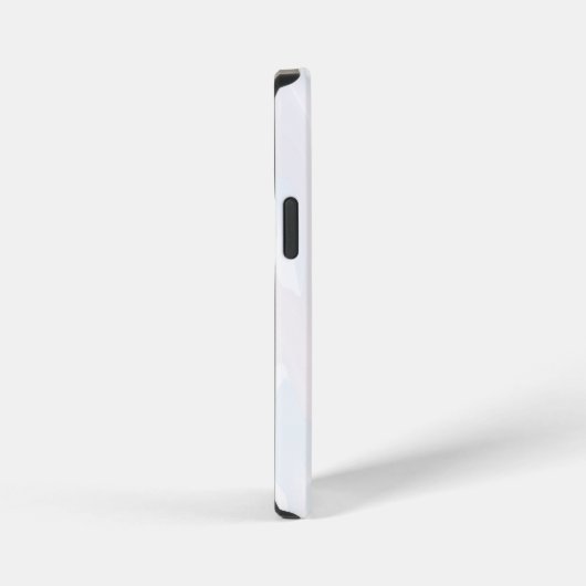 Elegante wit gemarmerde textuur iPhone hoesje (Rechterkant)