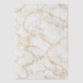 Elegante wit & goud marmeren tissuepapier (Voorkant)