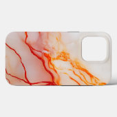 Elegante wit & goud marmerpatroon Case-Mate iPhone case (Achterkant (horizontaal))