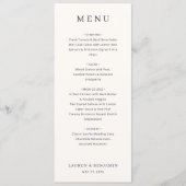 Elegante wit menu sjabloon (Voorkant)
