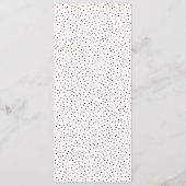 Elegante wit menu sjabloon (Achterkant)