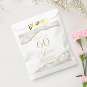Elegante witgouden agaat 60e Jubileum partij Bedankzakje (Gezegeld)