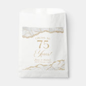 Elegante witgouden agaat 75e Jubileum partij Bedankzakje (Voorkant)
