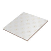 Elegante witgouden kroon Starburst Tegeltje (Zijkant)