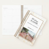 Elegante witgouden marmeren foto Wedding planner (Display)