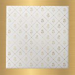 Elegante witgouden Rozen Tegeltje<br><div class="desc">Witte tegel met gouden rozen.</div>