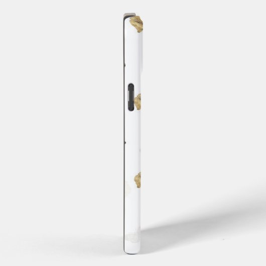 Elegante witgouden vlinders Case-Mate iPhone case (Achterkant / Rechts)