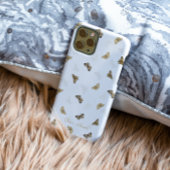 Elegante witgouden vlinders Case-Mate iPhone case