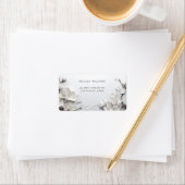 Elegante Witte 3D Magnolia Etiket (Insitu)