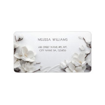 Elegante Witte 3D Magnolia
