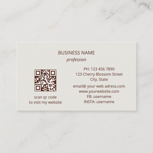 Elegante witte 3D Rozen Visitekaartje (Achterkant)