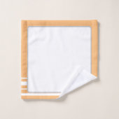 Elegante witte Abstracte lijnen achtergrond Bad Handdoek (Wasdoekje)