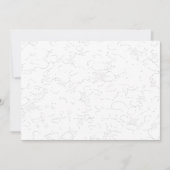Elegante witte afstudeeraankondiging (Voorkant)